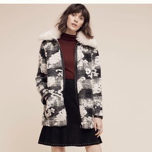 Anthropologie Hei Hei Cloudscape Car Coat